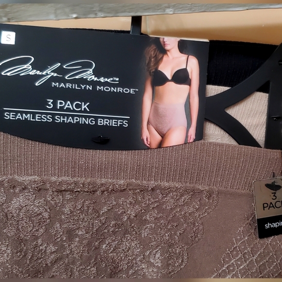 NWT Marylyn Monroe 3Pk Seamless Shaping Briefs; S, M, L, XL.  Br/Tan/Bl $35Each. - Picture 5 of 17